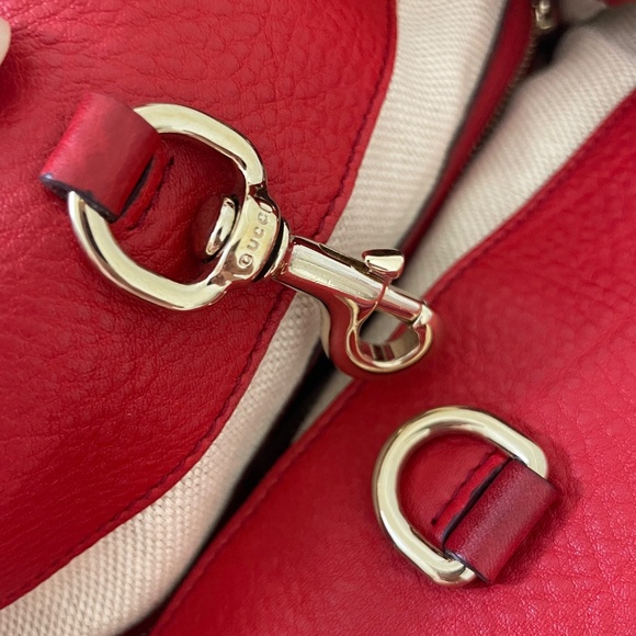 Gucci Red Soho Chain Leather Bag - Picture 15 of 16